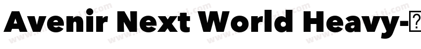 Avenir Next World Heavy字体转换